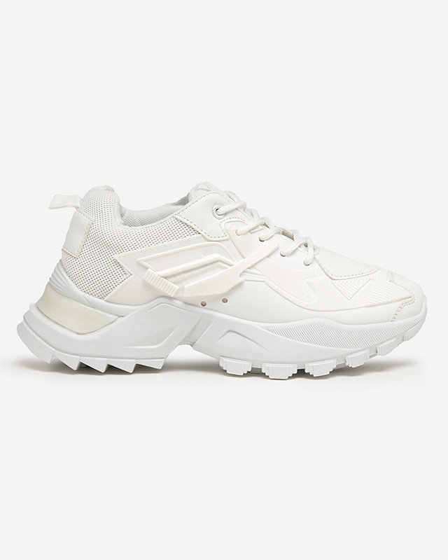 OUTLET White sports sneakers for women Bayart - Footwear