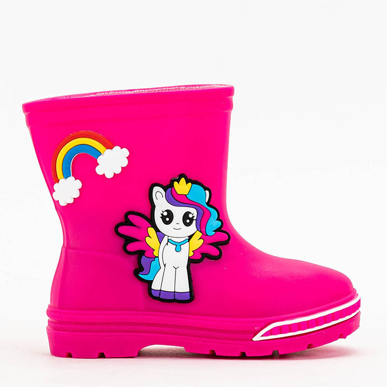 Fuchsia girls rain boots Uncon - Footwear