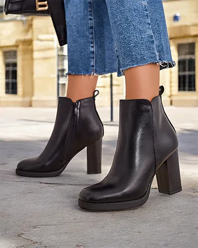 Royalfashion Women's ankle boots on a post Erozi