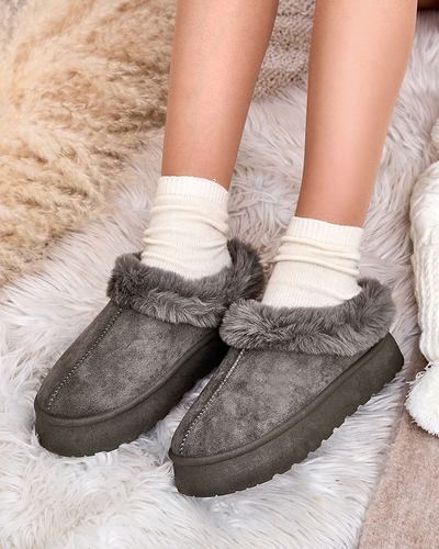 Royalfashion Sieviešu īsie zābaki a'la sniega zābaki Kapfiee