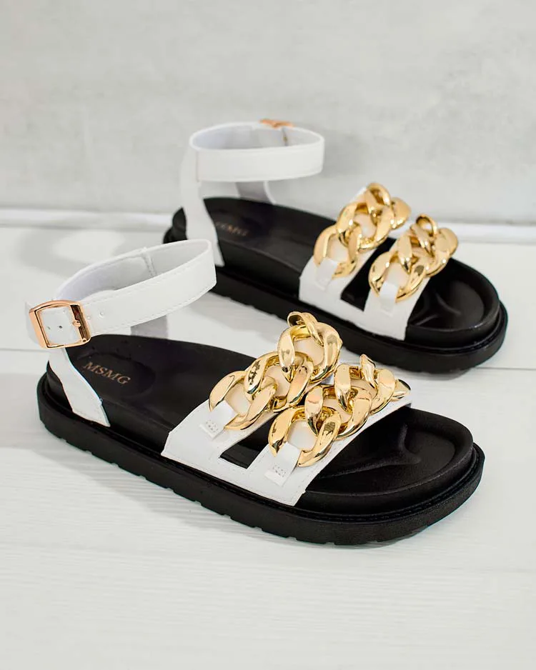 Royalfashion Sieviešu eko ādas sandales Leo