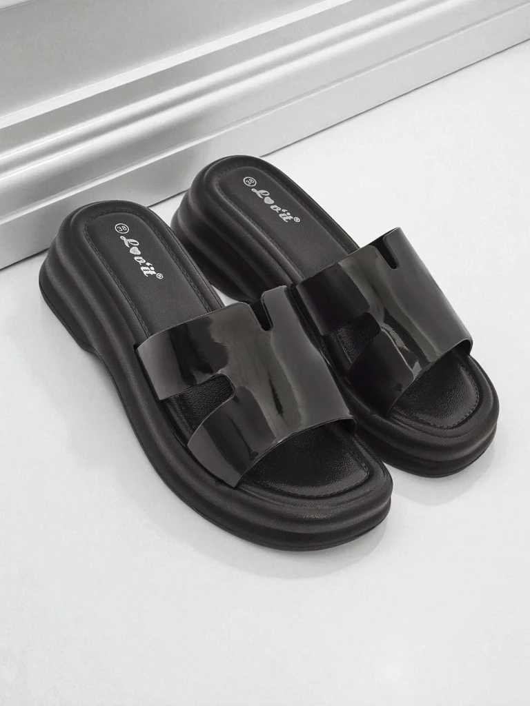 Royalfashion Ženski natikači s platformo Nova Gloss