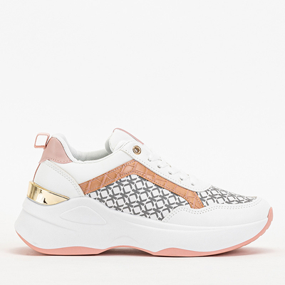 Rozā un balti sieviešu sporta apavi Weniso kedas - Apavi