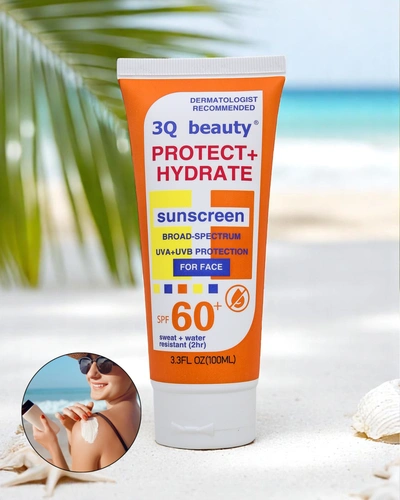 3Q Beauty Waterproof Facial Sunscreen Cream SPF 60