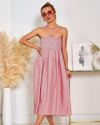 Royalfashion Женское платье в горошек длиной до колена