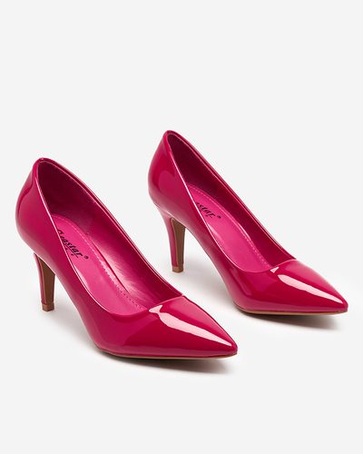 Fuchsia lacquered pumps on a stiletto Brucie - Footwear