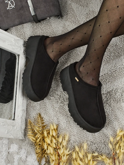 Короткие женские ботинки a'la снегоходы с мехом Noelina