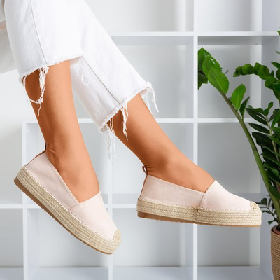 Light pink espadrilles on the Umox platform - Footwear 1
