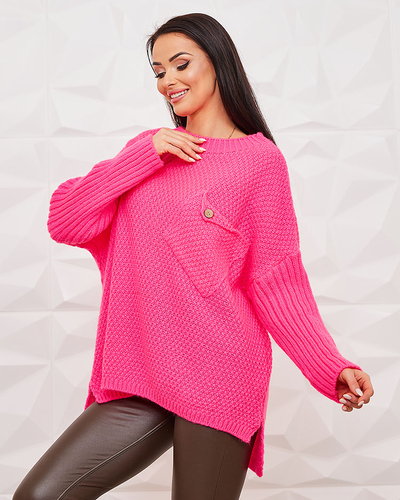 Royalfashion Neon Pink Women's Sweater