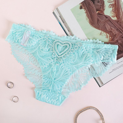 Women's mint lace panties - Underwear