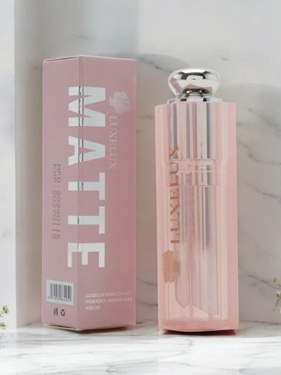 Luxelux Matējošs mitrinošs lūpu krāsa krāsu mainošs 01 4g