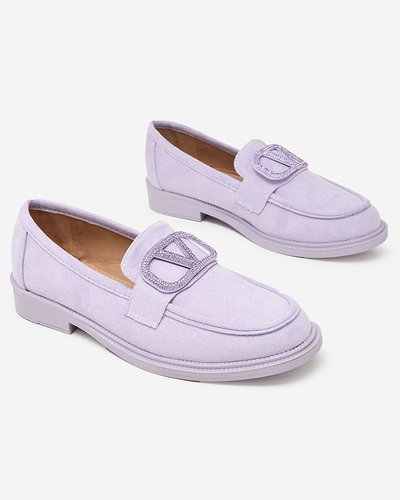 Royalfashion Женские мокасины с украшением из фограсса