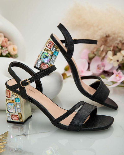 Royalfashion Женские сандалии со стразами Solepte