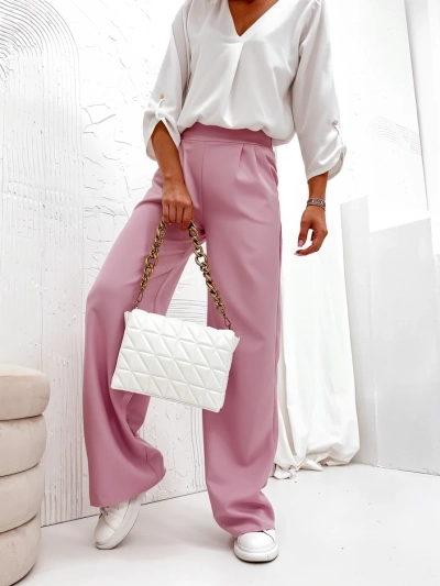 Royalfashion Wide women's fabric trousers