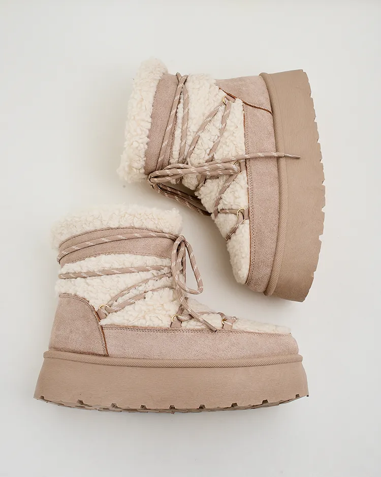 Royalfashion Sieviešu sniega zābaki ar mežģīnēm Evonie