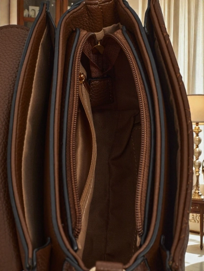 Luna Women's Dark Brown Elegant Eco-Leather Bag