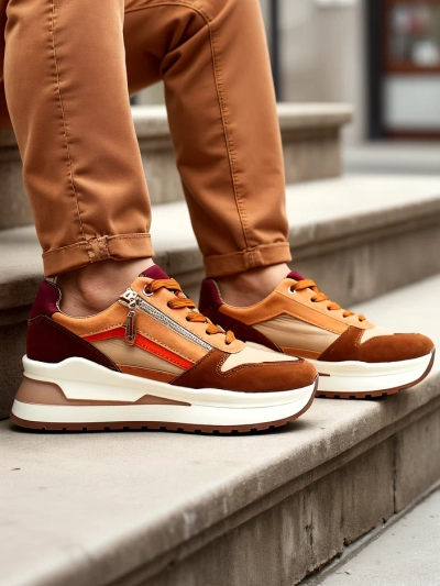 Женские спортивные туфли Royalfashion с скрытой танкеткой Bessase