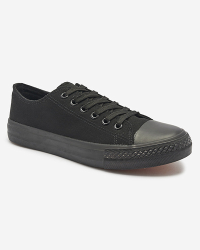 Black women's classic lace-up sneakers Ogisa - Footwear