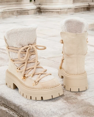 Royalfashion Lozin lace-up women's snow boots