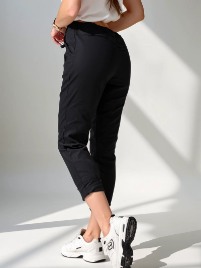 Royalfashion Sieviešu viskozes skinny bikses ar jostu viduklī