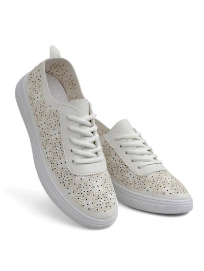 Royalfashion Lace-up women's sporty shoes with a print Fennie