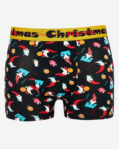 Royalfashion Black men's Christmas boxers
