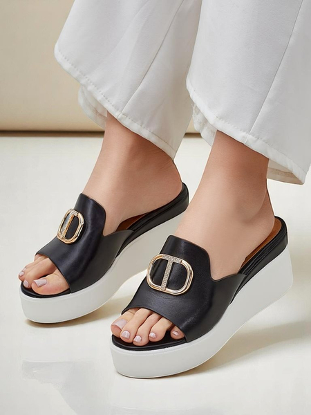 Royalfashion sieviešu šļapales ar platformu Daffin
