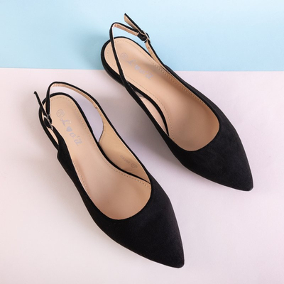 Black women's flat sandals Amaret - Footwear