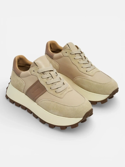 Lav: Sportowe sneakersy damskie ze skóry naturalnej Naterre