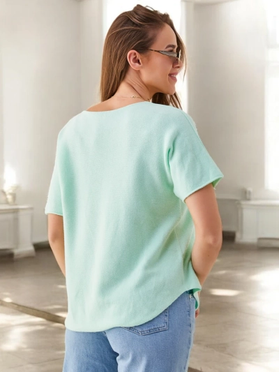 Royalfashion Thin women's sweater with short sleeves