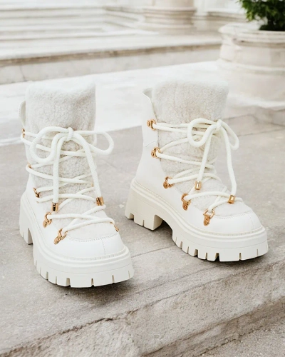 Royalfashion Lozin lace-up women's snow boots