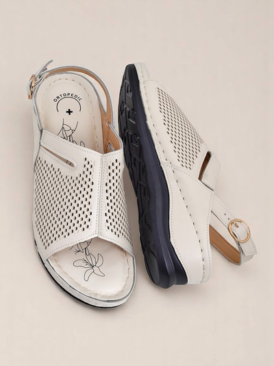 Royalfashion Damskie sandały na niskim koturnie Mira