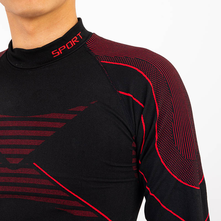 Black and red male thermoactive set - Underwear