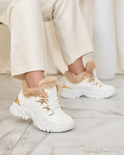 Royalfashion White Carucca izolētas sieviešu kedas