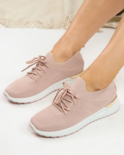 OUTLET Pink women's sports shoes Ferroni - Footwear