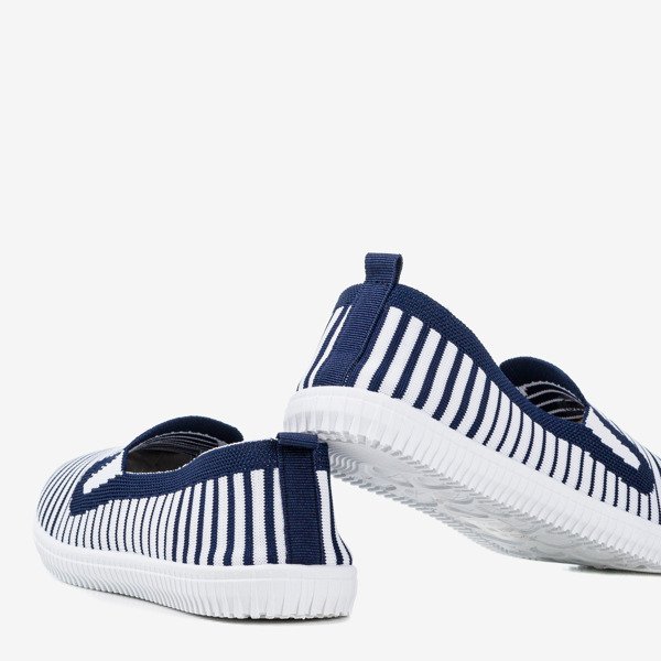 Navy blue slip-on sneakers Fyreo - Footwear 1