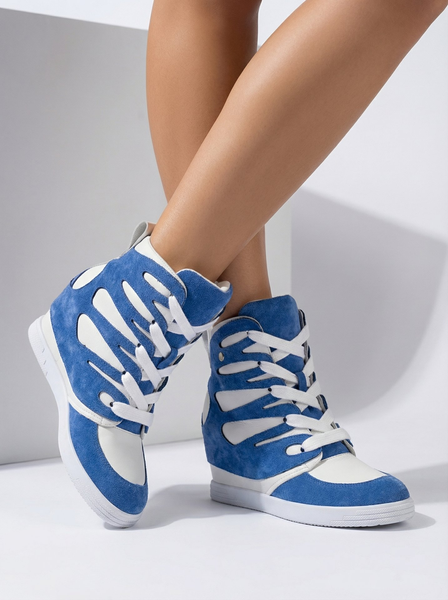 Royalfashion Sieviešu sportiskie zābaki uz papēža Pamstinsa