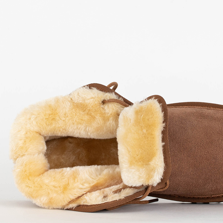 Luna Brown Leather Casual Winter Men's Ankle Boots