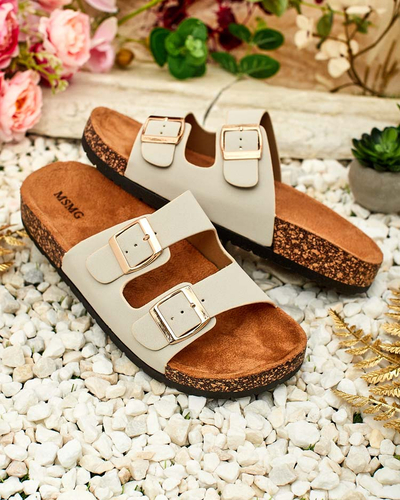 Royalfashion Women's Ottoma flat sole flip-flops