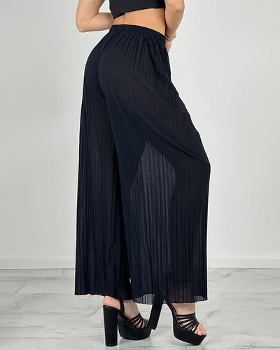 Royalfashion Sieviešu platās plisētās bikses