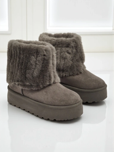 Women's snow-style boots with fur Irelle