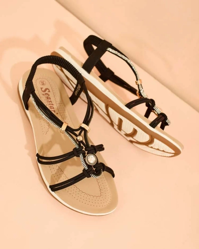 Royalfashion Women's zirconia sandals Solin