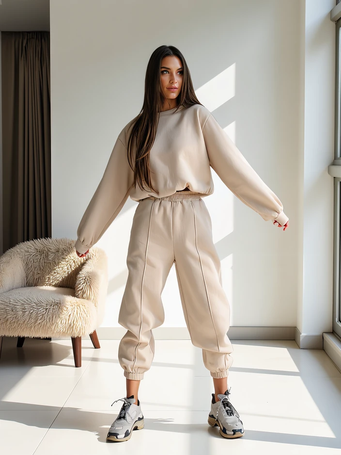 Royalfashion Sieviešu kokvilnas sporta tērpu komplekts