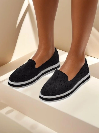 Royalfashion Sieviešu perforētie loafers Cerrole