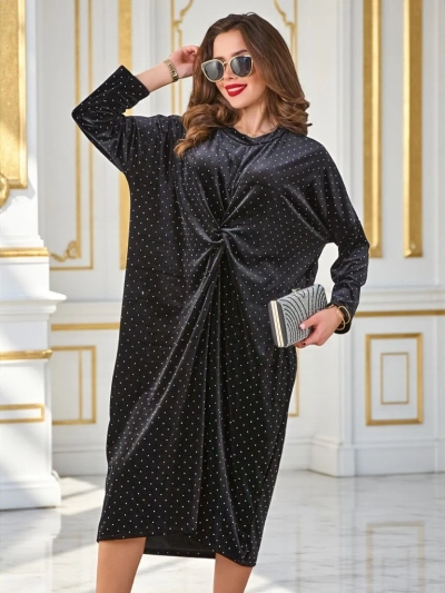 Royalfashion Women's dress with gathers