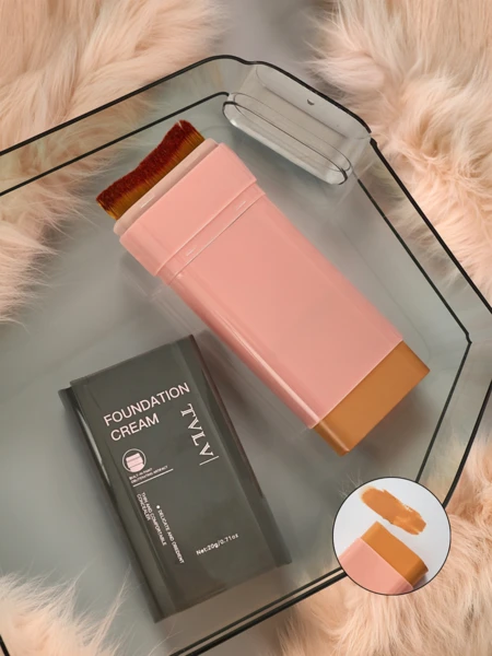 TVLV Mattifying Stick Foundation with Built-in Brush Warm Beige