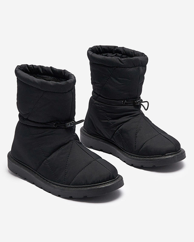 Черные женские утепленные сапоги a'la snow boots Kaliolen - Обувь