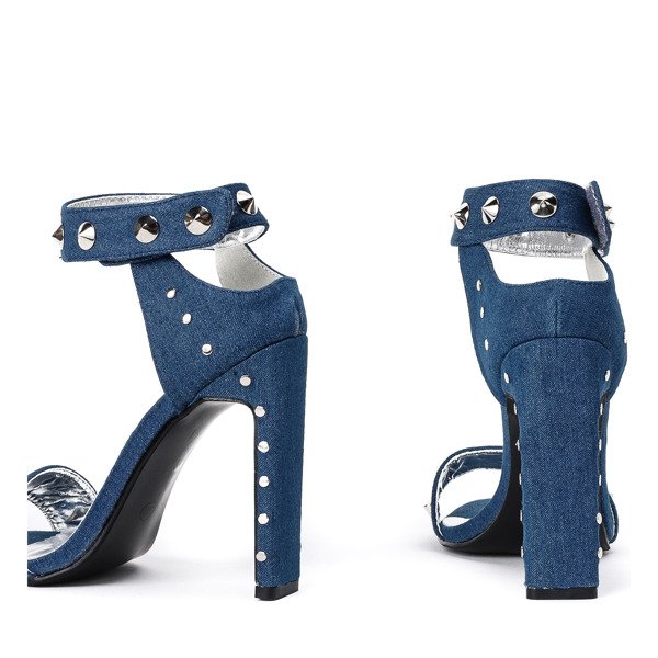 Blue high-heeled sandals Ibbie - Footwear 1