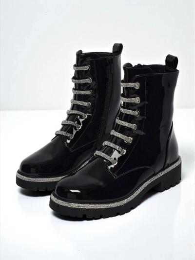 Gelakte Fjorra veterlaarsjes voor dames