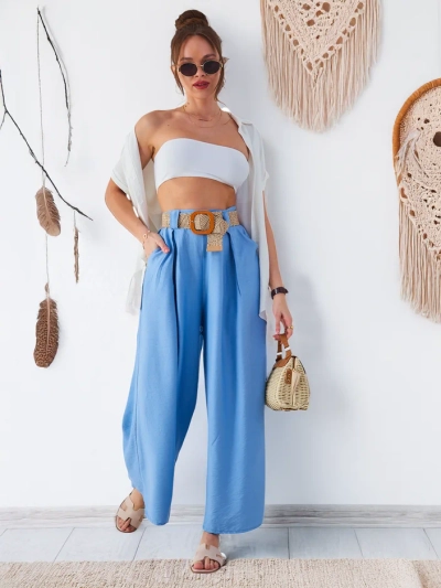 Royalfashion Sieviešu Plati Viskozes Bikses